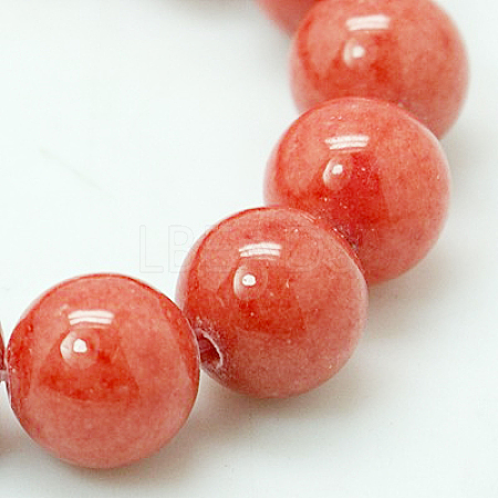 Natural Mashan Jade Round Beads Strands Lbeads