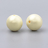 Spray Painted Style Acrylic Beads MACR-T010-10mm-07-2