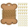 1M Brass Oval Paperclip Chains CHC-BC0001-15-2