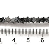 Natural Snowflake Obsidian Beads Strands G-G085-B37-01-4