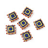 Baking Paint Glass Enamel Beads LAMP-S079-14-2
