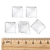 Transparent Glass Square Cabochons GGLA-S022-15mm-5