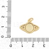 Brass Micro Pave Cubic Zirconia Pendants KK-I723-42G-3