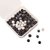 120Pcs 6 Style Natural & Synthetic Gemstone Round Beads Sets G-CJ0001-46-1