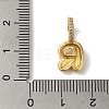 Brass Micro Pave Cubic Zirconia Pendants KK-K345-13R-G-3