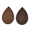 Natural Wenge Wood Pendants WOOD-T023-68-2