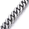 304 Stainless Steel Curb Chains Bracelets BJEW-E346-07B-P-2