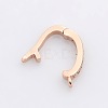 Brass Micro Pave Cubic Zirconia Enhancer Shortener Pendant Bails ZIRC-P007-03RG-NR-3
