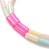 Rainbow Color Dyed Natural Freshwater Shell Beads Strands SHEL-G018-02A-3