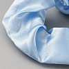 Solid Color Slick Cloth Ponytail Scrunchy Hair Ties DIY-WH0899-728A-2