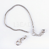 Brass European Style Bracelets For Jewelry Making KK-R031-06-2