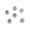 316 Surgical Stainless Steel Rhinestone Spacer Beads STAS-L285-001P-02-1