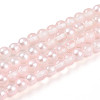 Baking Paint Transparent Glass Beads Strands DGLA-N011-4mm-03-1
