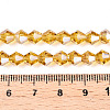 Electroplate Glass Beads Strands EGLA-Q118-6mm-A08-4