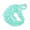 Spray Painted Transparent Glass Beads Strands X-GLAA-P060-01A-08-2