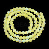 Imitate Austrian Crystal Bicone Frosted Glass Beads Strands GLAA-F029-TM3mm-A21-3