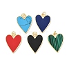 Brass Resin Pendants KK-L239-070G-1