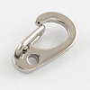 Polished 316 Stainless Steel Keychain Clasp Findings X-STAS-R072-62-2