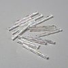 Transparent Colours Rainbow Glass Twist Bugle Beads GLAA-WH0039-11C-1