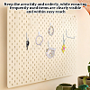 32Pcs 4 Styles Plastic & Steel Pegboard Hooks Sets FIND-NB0007-32-4