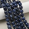Round Natural Sodalite Beads Strands G-F222-39-14mm-5