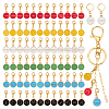   6 Sets 6 Colors Alloy Enamel Pendants Decoration HJEW-PH0001-66-1