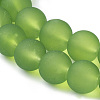 Baking Paint Transparent Glass Bead Strands X-GLAA-S031-10mm-34-3