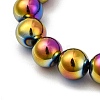 Electroplated Synthetic Non-magnetic Hematite Beads Strands G-H327-D02-05B-7