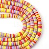 Handmade Polymer Clay Beads Strands CLAY-R089-6mm-T02B-40-5