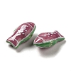 Handmade Printed Porcelain Beads PORC-E015-17H-2