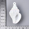 UV Plating Opaque Acrylic Shell Shape Big Pendants SACR-T018-35A-4