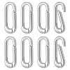 8Pcs Brass Spring Gate Rings KK-BC0015-69P-1