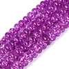 Crackle Transparent Glass Beads Strands GLAA-N074-02A-07-1