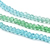 Transparent Painted Glass Beads Strands DGLA-A034-T1mm-A17-4