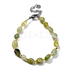 Natural Xiuyan Jade Beaded Bracelets for Women G-P563-07P-09-4
