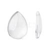 Transparent Teardrop Glass Cabochons GGLA-R024-25x18-1