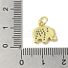 Real 18K Gold Plated Brass Pave Cubic Zirconia Pendants KK-M283-02A-01-3