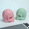 Halloween Skull DIY Food Grade Silicone Candle Molds PW-WG53501-01-4