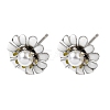 Brass Enamel Stud Earrings KK-CBA8324-27P-04-4