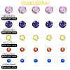 50Pcs 5 Colors Cubic Zirconia Cabochons ZIRC-YW0001-20B-3