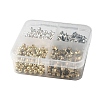 500Pcs 4 Style Iron & CCB & ABS Plastic Spacer Beads DIY-YW0006-96-6