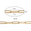 304 Stainless Steel Paperclip Chains CHS-CJC0001-01G-2