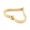 Ion Plating(IP) 304 Stainless Steel Open Back Bezel Pendants STAS-K208-06G-2