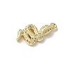 Brass Micro Pave Clear Cubic Zirconia Pendants KK-S505-04G-01-2