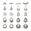  Jewelry 72Pcs 12 Style Tibetan Style Alloy Chandelier Components Links TIBE-PJ0001-01-2