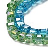 Electroplate Glass Beads Strands EGLA-D018-4x4mm-M3-3