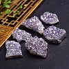 Electroplate Natural Drusy Amethyst Display Decorations PW-WG62588-01-1
