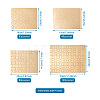 4Pcs 4 Style Paper Heat Press Thermal Transfer Crafts Puzzle DIY-TA0003-58B-7