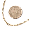 304 Stainless Steel Figaro Chain Singapore Chain Necklaces for Women NJEW-JN05591-3