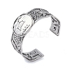 Constellation Alloy Open Cuff Bangles for Women Men BJEW-C064-01AS-08-1
